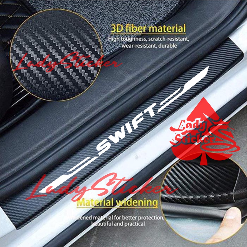 STICKER CARBON MOBIL SWIFT STICKER KARBON 3D PELINDUNG PIJAKAN MOBIL SUZUKI SWIFT