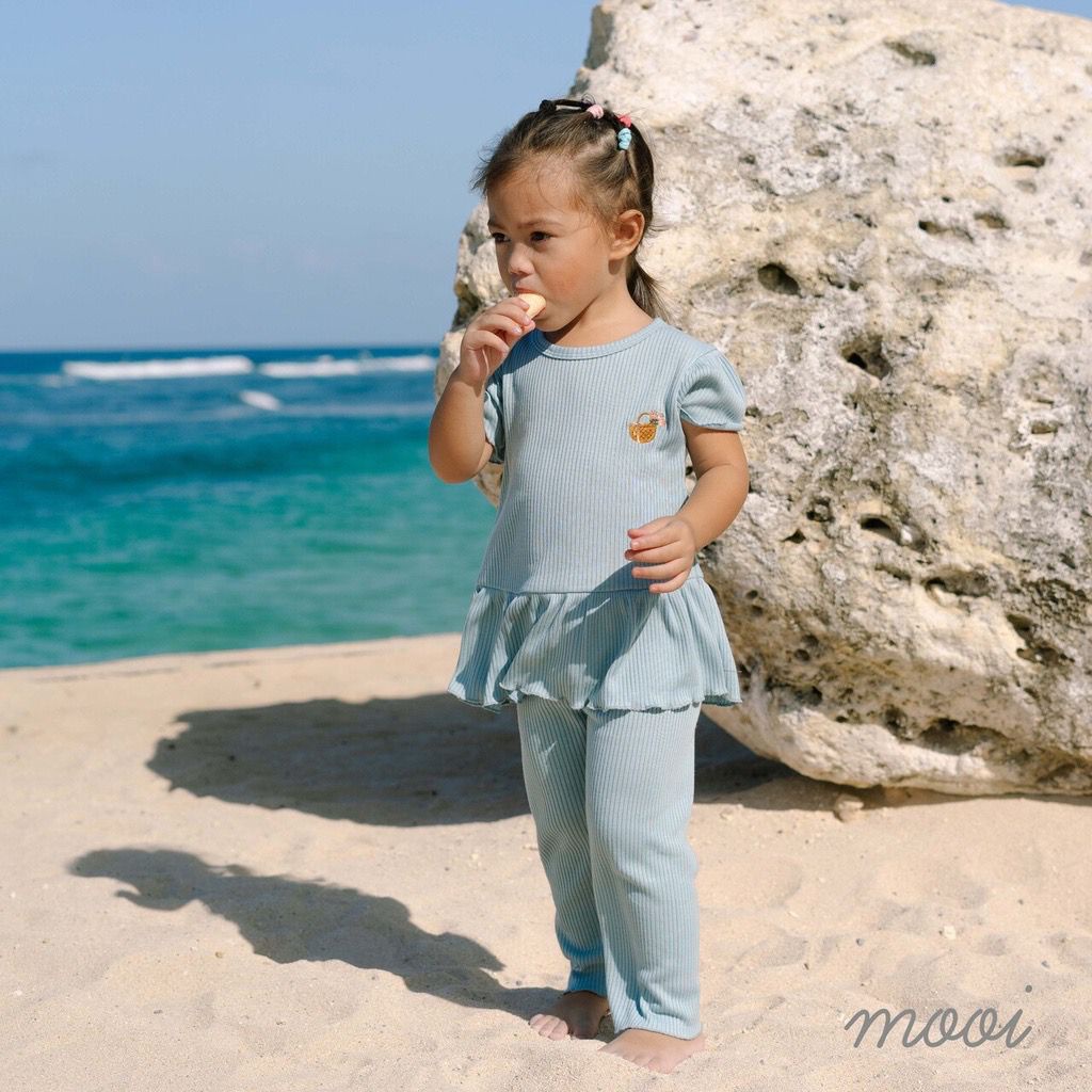 Mooi Setelan Kalia Rib Set - Setelan Anak