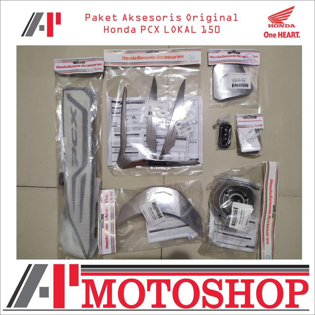 Paket Aksesoris Original All New Honda PCX 150 K97 Lokal