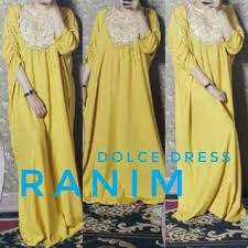 "RANIM DOLCE DRESS" Daster Arab, Dubai, Turki, Longdress, Busui, Maxi, Panjang