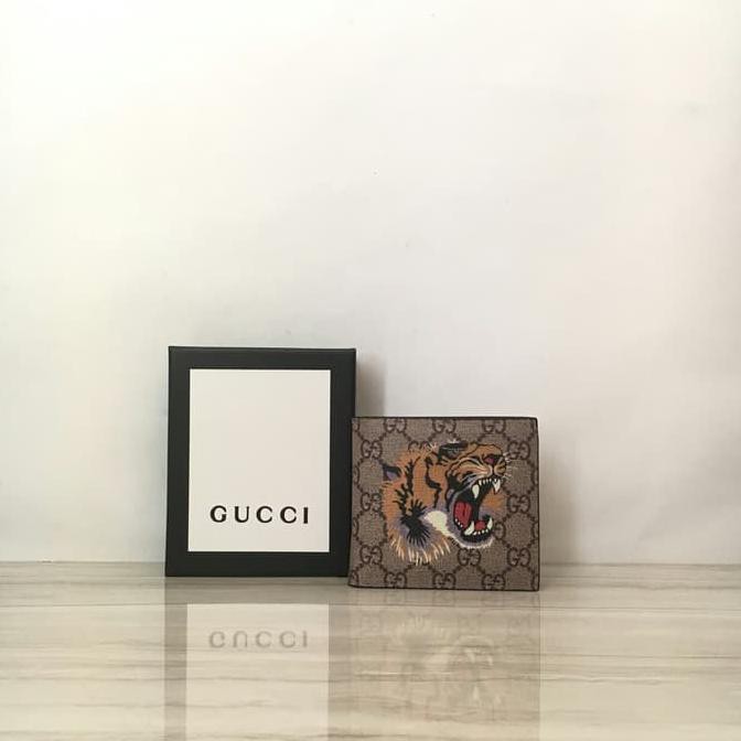 GUCCI TIGER PRINT GG SUPREME WALLET MIRROR QLTY MADE IN HONGKONG