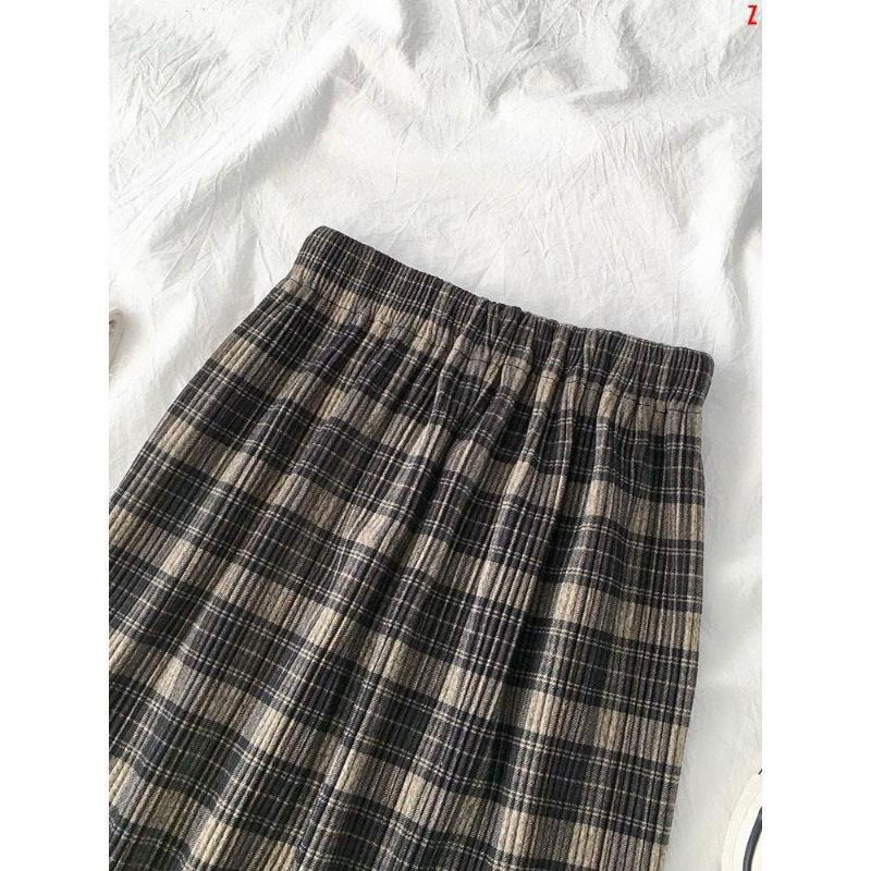 (New) Rok kotak panjang import | Rok Korea panjang