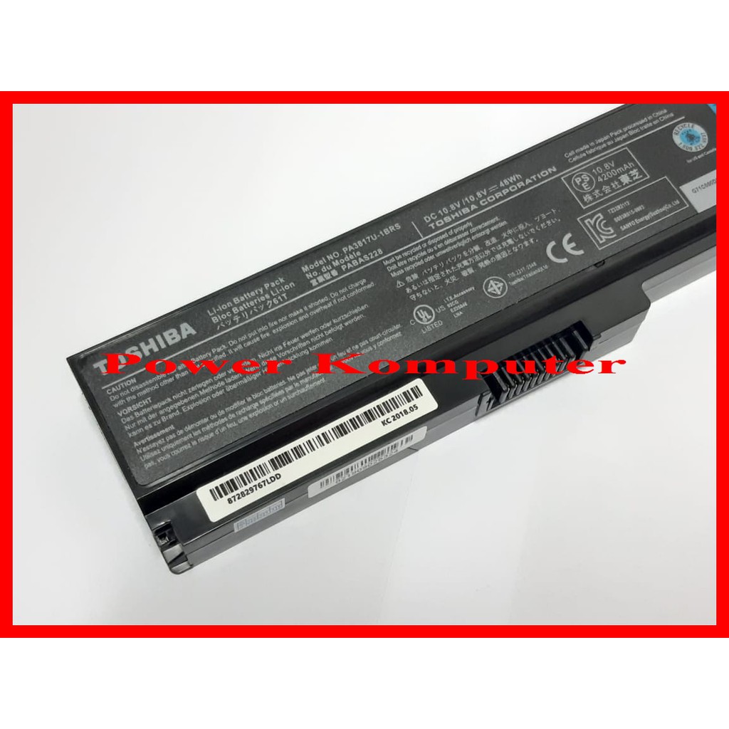 Baterai Batre Batery Laptop Toshiba L645 L745 C640 M600 B40 A600 P755