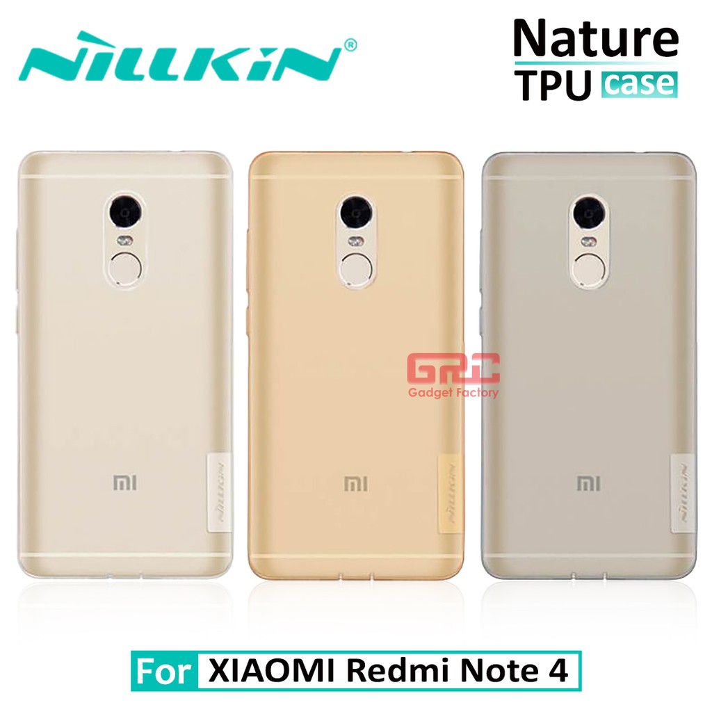 Case Xiaomi Redmi Note 4 Softcase Transparan TPU Original