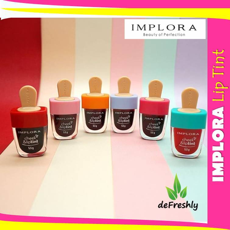 ❤ defreshly ❤ Implora Cheek &amp; Lip Tint - Liptint Implora Model Ice Cream - Pemerah Pipi [Original Aman BPOM]