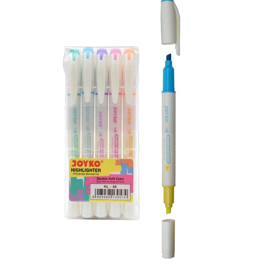 

Harga Bersahabat Highlighter / Penanda Joyko HL-46 / 1 SET 5 PCS