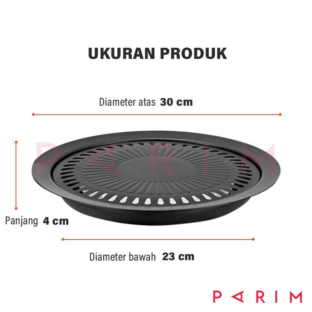 Piring panggang Barberque Grill Pan Alat Pemanggang BBQ Korea Grill Pan Yakiniku YK DESIGN YK-818B