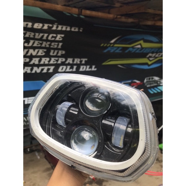 custom headlamp vespa sprint