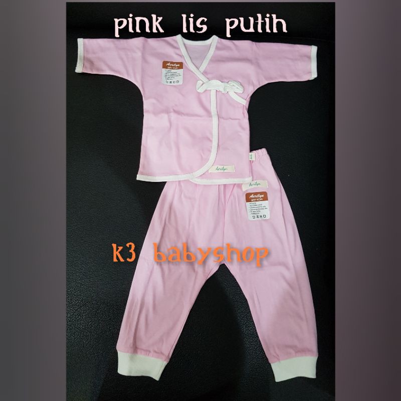 Setelan Panjang Aerilyn 0-3 bln 3-6 bln baju kimono bayi stelan piyama anak SNI