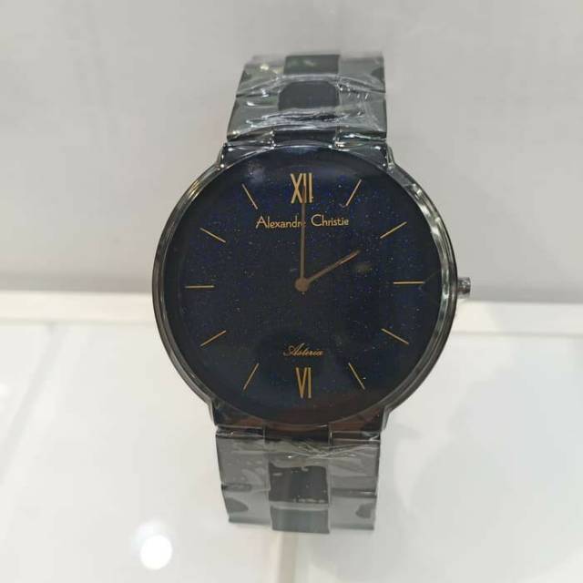 Jam tangan pria Alexandre Christie 8480mh black