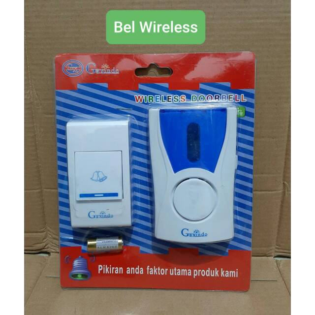 GAXINDO BEL WIRELESS / Bell pintu Wireless + Baterai (sudah termasuk) / GAXINDO BELL PINTU RUMAH