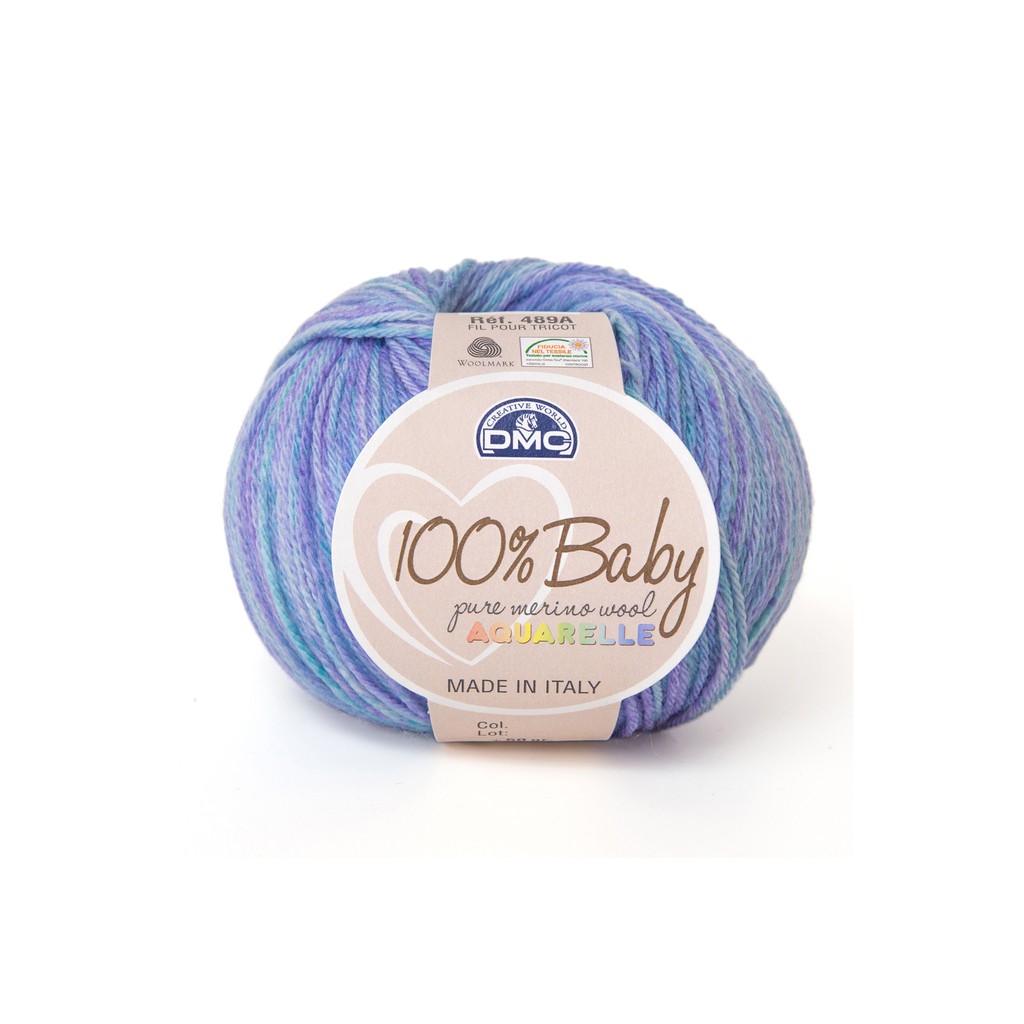 Benang Rajut Knit Crochet DMC Art 489A - 100% Baby Aquarelle Kode 1370