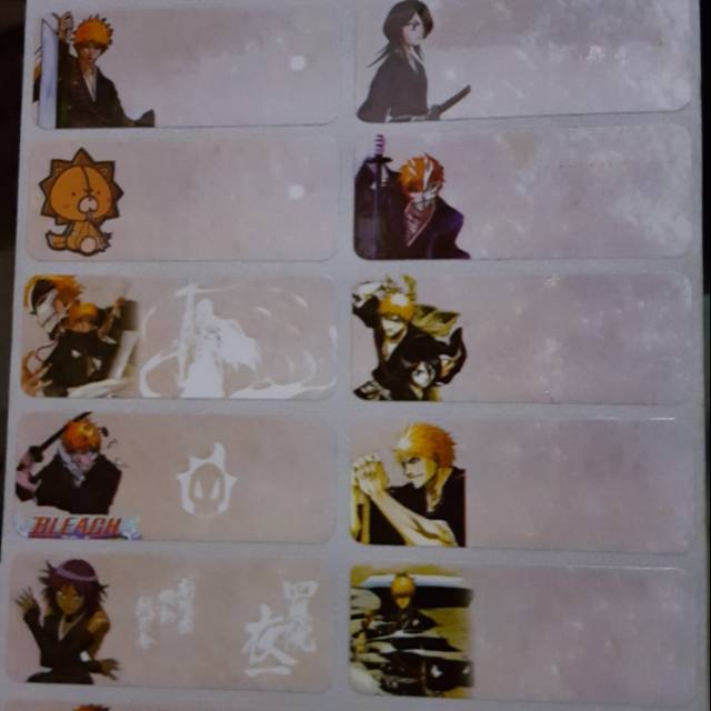 

Label nama BLEACH sticker nama anti air label nama waterproof