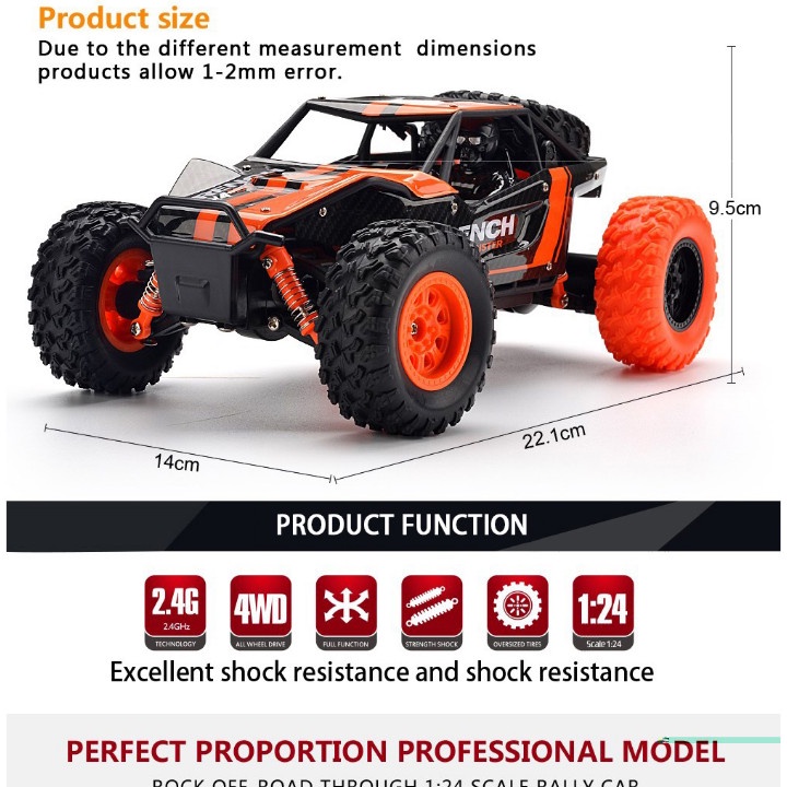 MOBIL RC REMOT SEMI PROPO CAR PROPORTIONAL OFFROAD MURAH