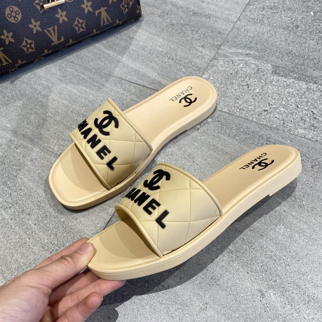 AGI10001 sandal selop wanita import fashion kekinian produk imitasi kualitas super slip on model terbaru cod ready jakarta