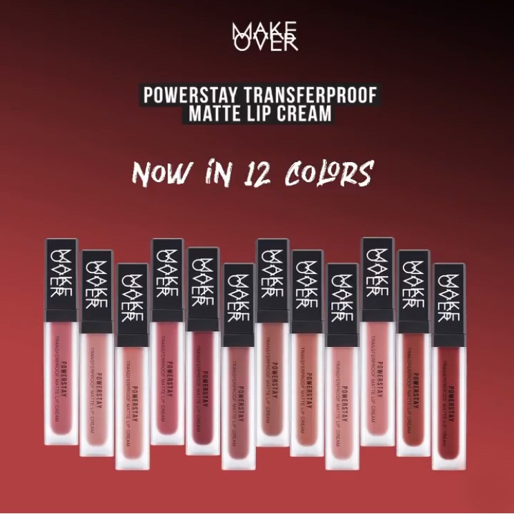 ❤ BELIA ❤ MAKE OVER Powerstay Transferproof Matte Lip Cream 7gr Makeover