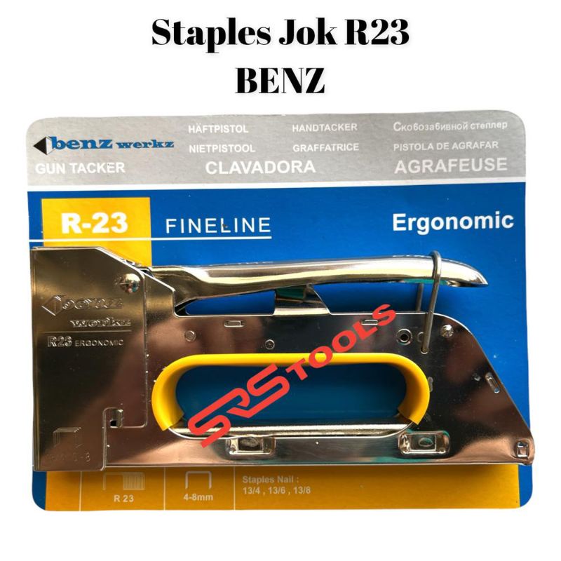 

BENZ Stapler Gun Rapide R23 Staples Tembak Ergonomic Jok Sofa R-23 R 23