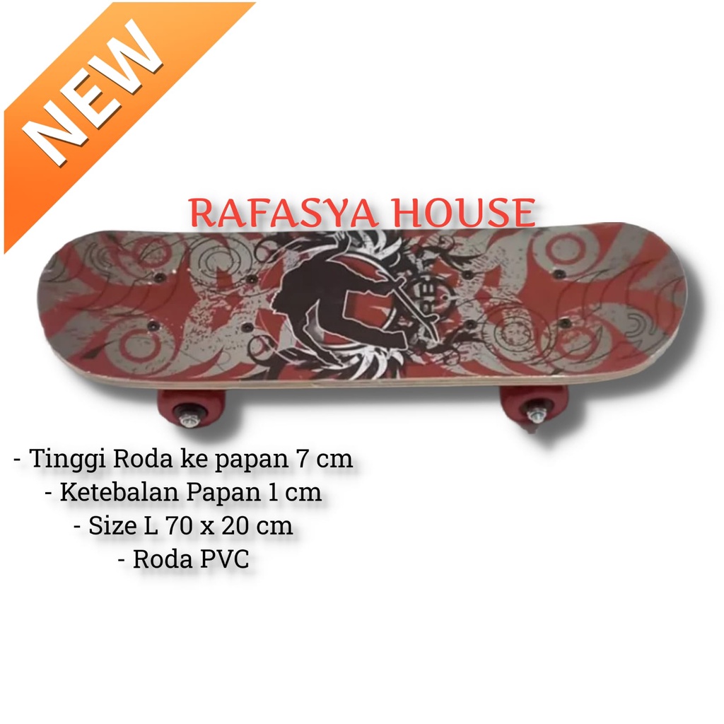 PAPAN LUNCUR SKATEBOARD FULLSET DEWASA BESAR KAYU LONG CODE 2806