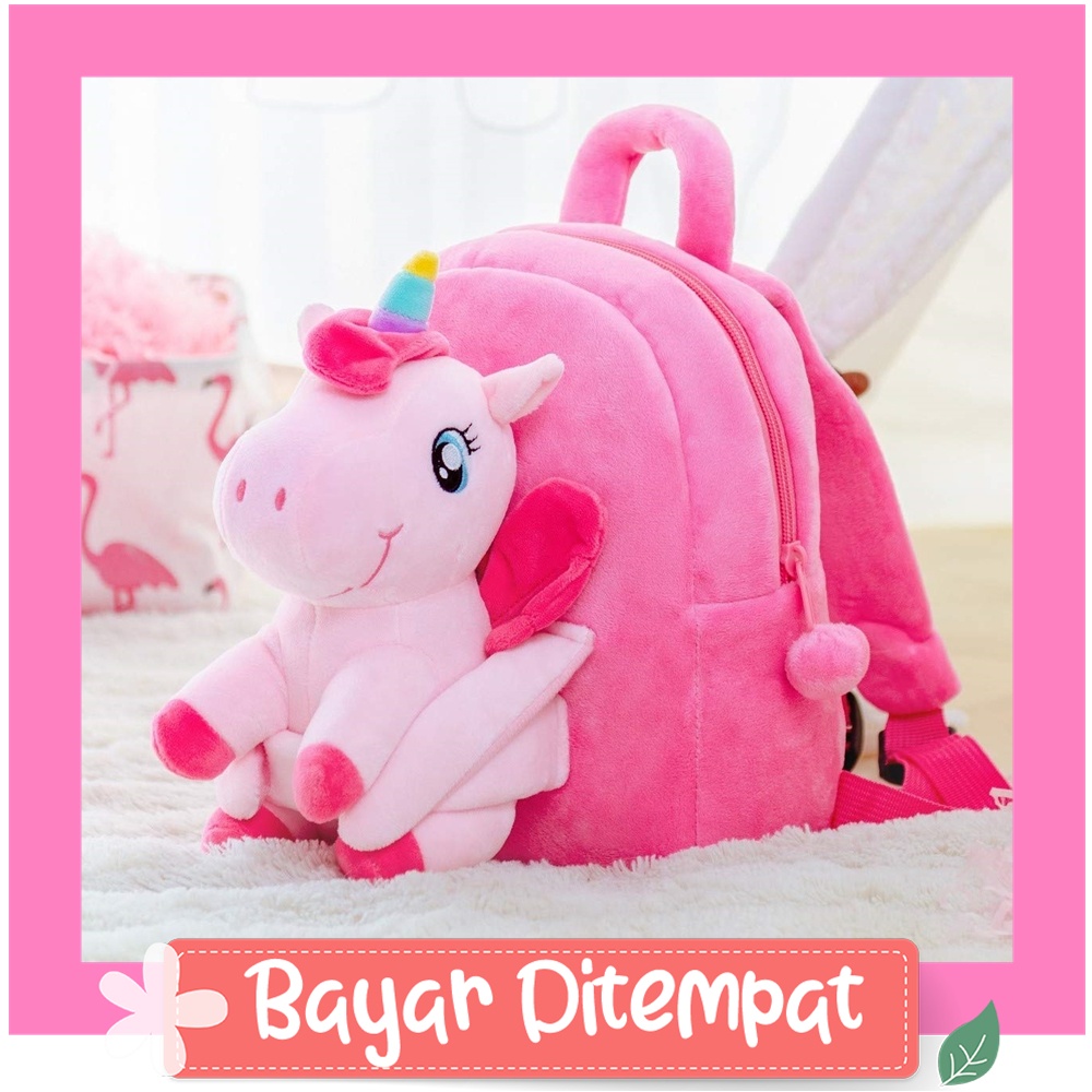 5ciq_ PTC Bag By Petite Cherie Ransel Bahu Wanita Murah Anti Air Tas Anak Dewasa Muda Perempuan Cewek Trendy Keren Ukuran Kecil Asli Bogor Bandung Karakter Unicorn Cocok Pesta Formal Casual Tali Panjang Pendek Enam Warna Cantik Nylon Murmer Laris