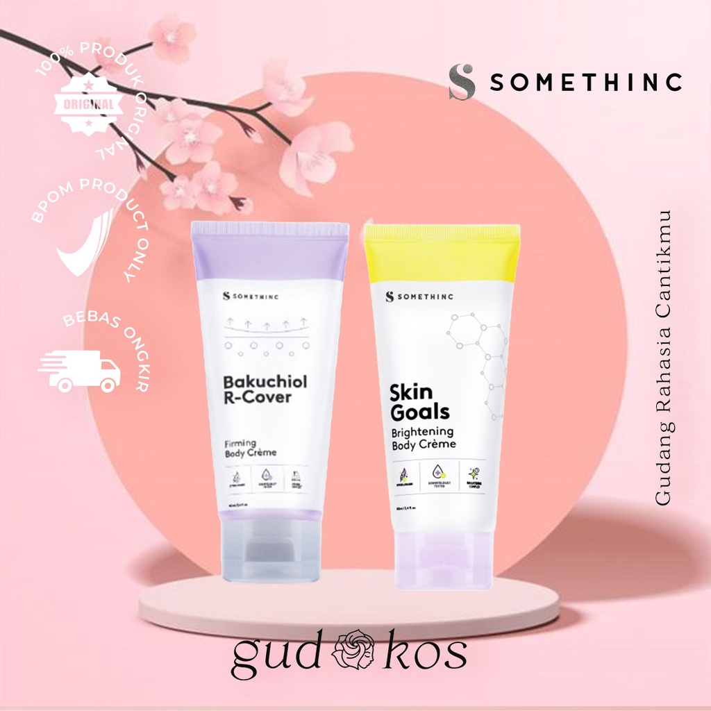 SOMETHINC R Cover Firming  &amp; Skin Goals Brightening Body Cream - Lotion Pemutih &amp; Penyamar Stretch Mark