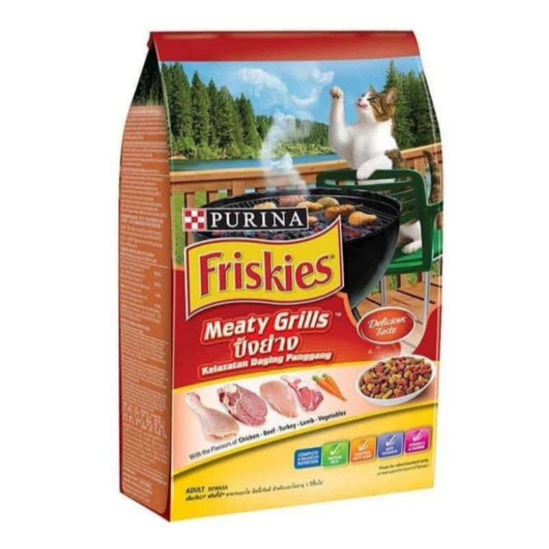 Makanan Kucing Friskies Meaty Grills 1,2 kg 1,2kg Cat food murah