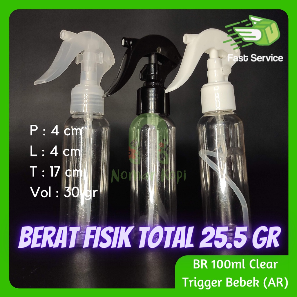 Botol 100ML RF Clear Mini Trigger Bebek