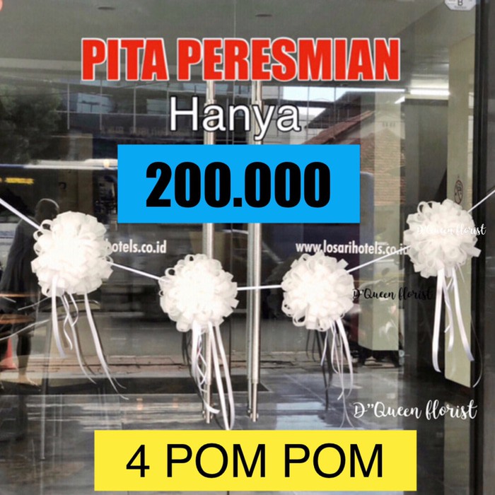 PITA PERESMIAN POM POM - MURAH