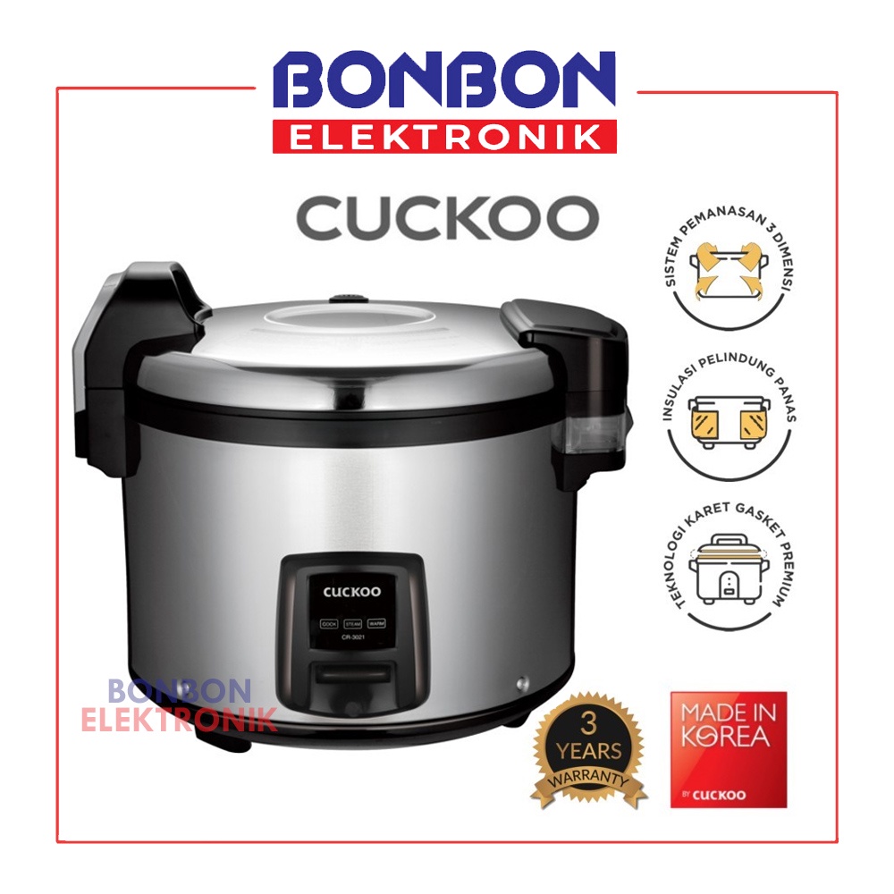 CUCKOO Commercial Mechanical Rice Cooker CR-3021 5L No.1 in Korea