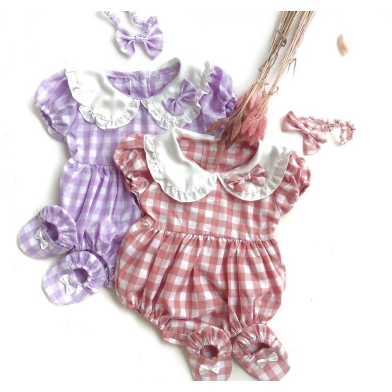 MICHELLE / MICHA / CHEERFUL kcg2 JUMPER Baju Jumper Bunga Bandana Sepatu Pergi Lucu Fashion Anak Bayi Perempuan Terlaris-Micha lilac