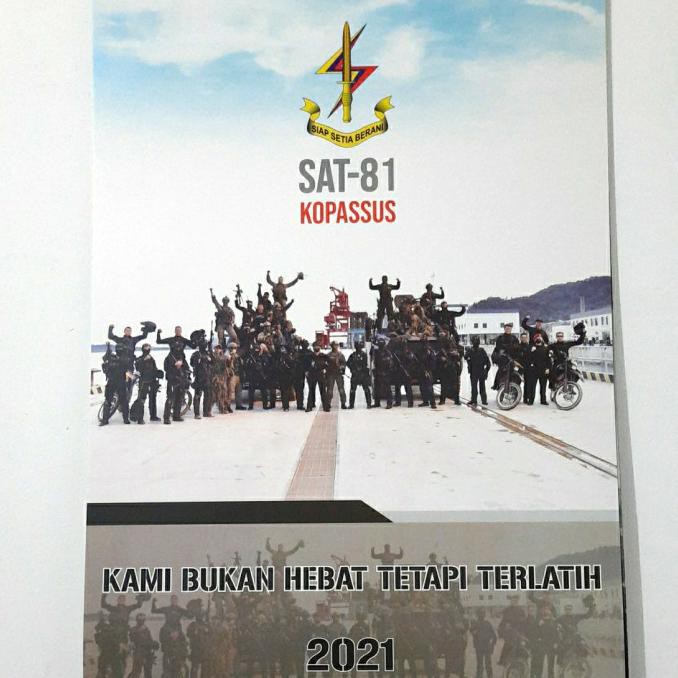 

BEST SELLER Kalender Dinding Tahun 2021 TNI Gultor Kopassus