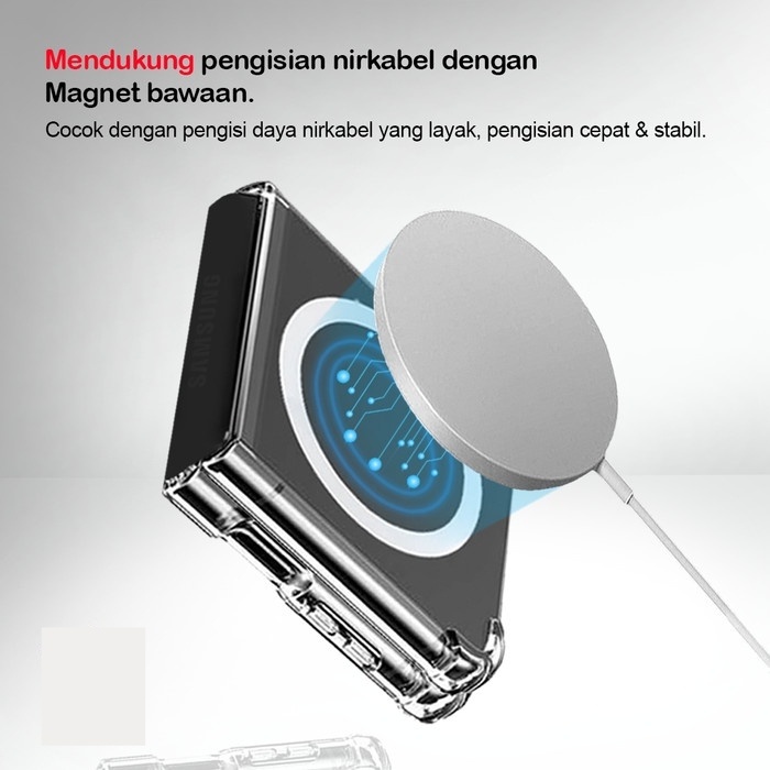 SAMSUNG GALAXY Z FOLD 4 Z FOLD 3 Z FLIP 4 Z FLIP 3 - MAGSAFE CASE MAGNETIC WIRELESS CLEAR PREMIUM