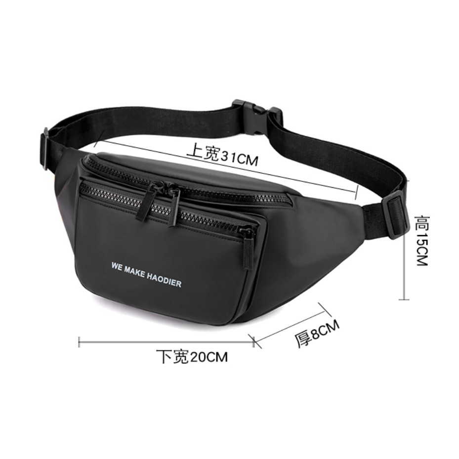 Tas Waistbag Murah Selempang Pria Wanita WaterProof