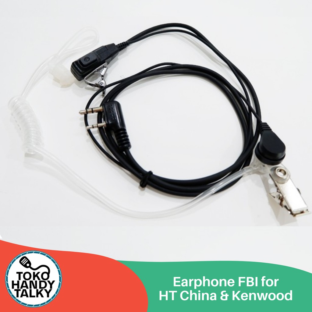 EARPHONE HANDY TALKY FBI FOR HT CHINA &amp; KENWOOD NEW