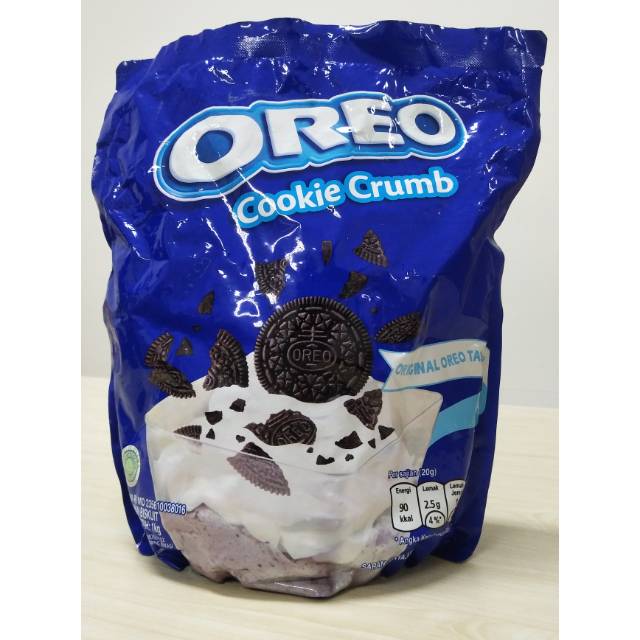 

OREO COOKIE CRUMB 1KG / OREO BUBUK KASAR / OREO BISKUIT HANCUR REMUK / TOPPING BISCUIT OREO KASAR