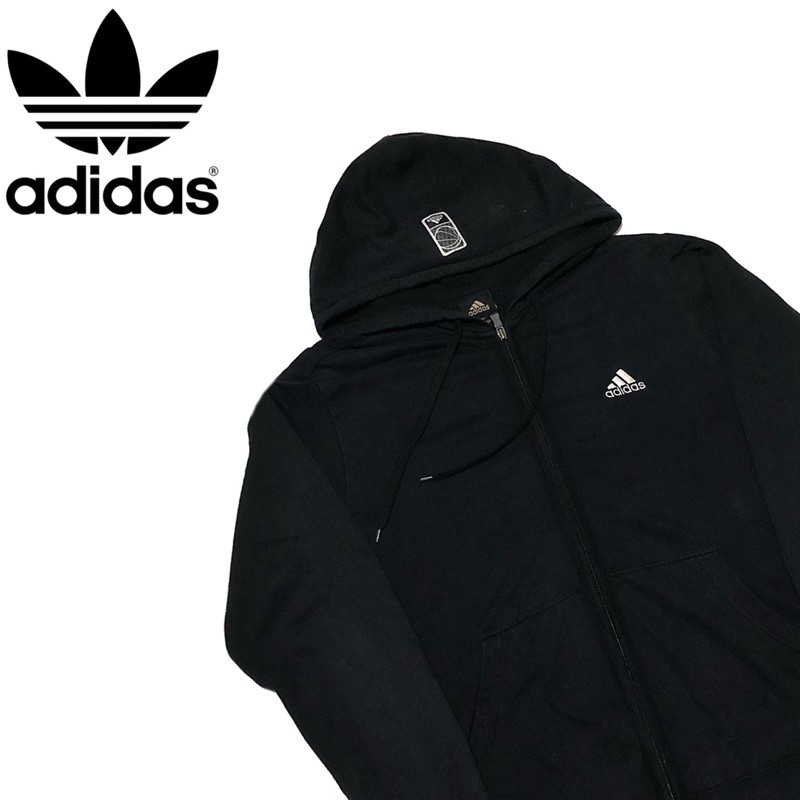 sweater second adidas zip hoodie second original adidas preloved pria