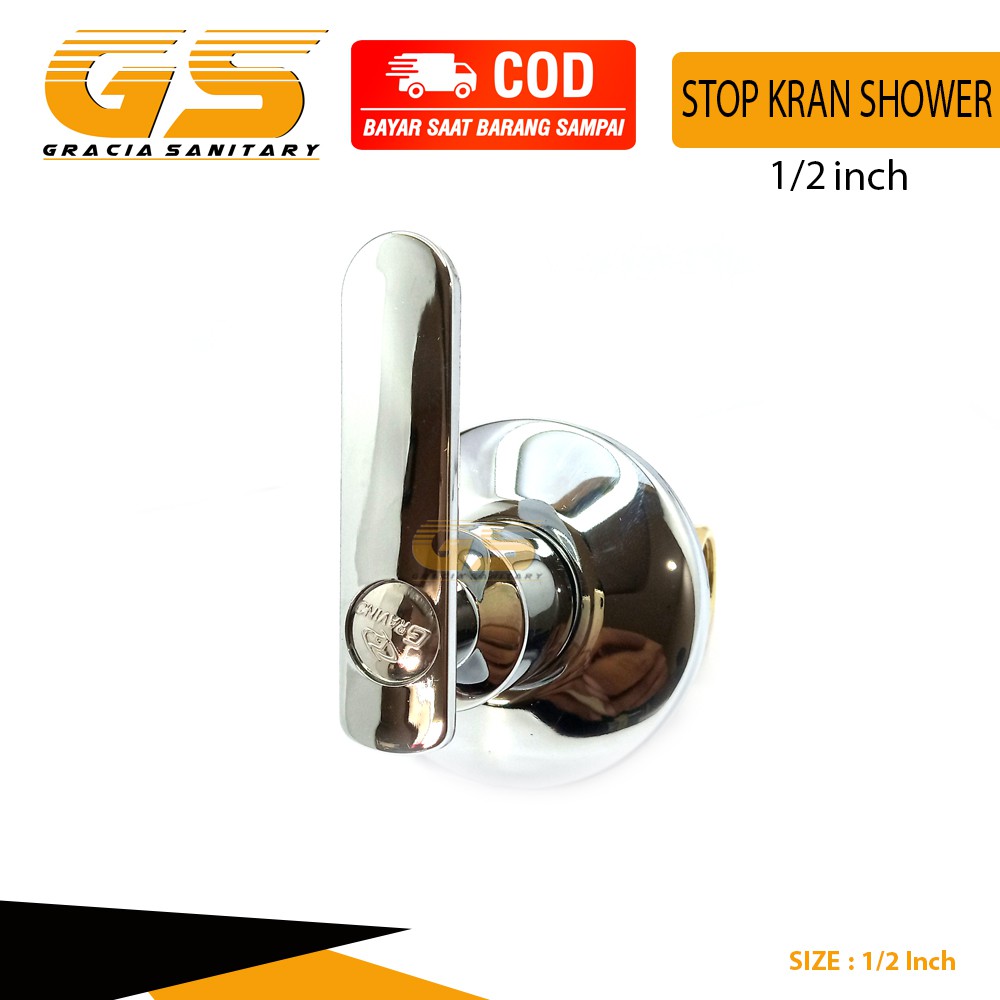 Stop kran shower tanam kran dinding kran 1/2 inch keran air 1098