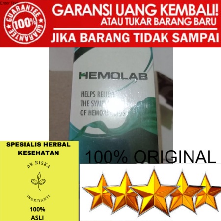 100% ASLI HEMOLAB Asli Obat wasir AMAN BPOM,hemolab obat ambien Original herbal