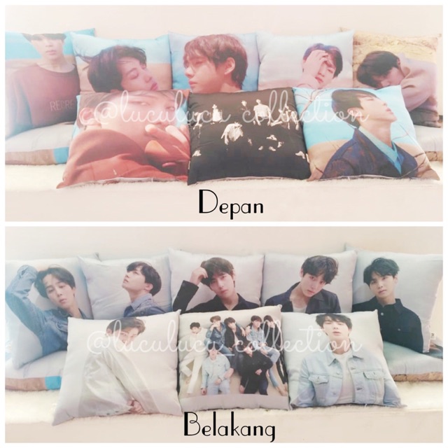 Bantal Kotak BTS 03020096 / Bantal BTS / Bantal KPop / BTS Pillow