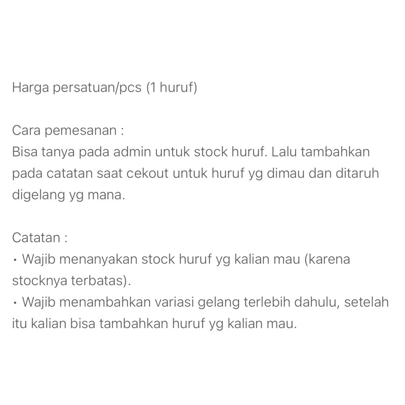 TAMBAHAN HURUF