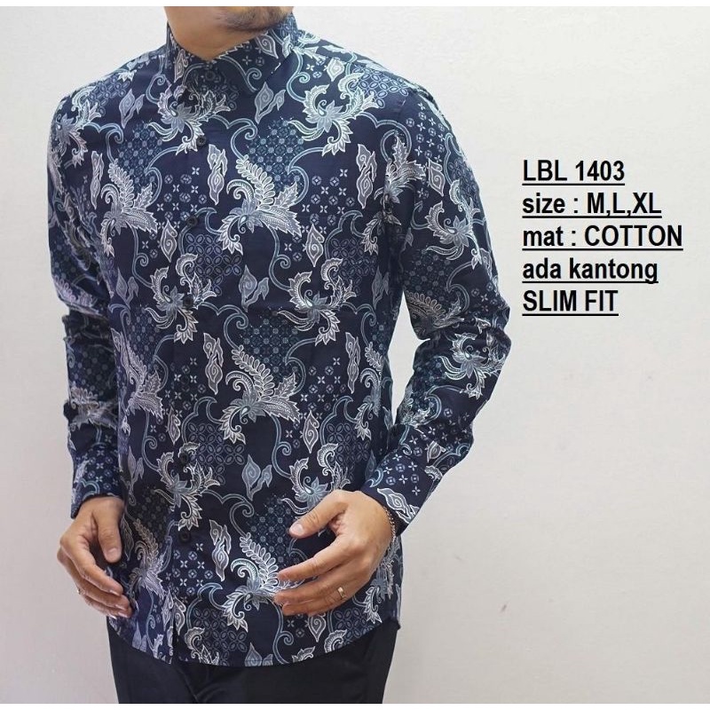 CBL701 KEMEJA BATIK PRIA SLIMFIT MEWAH LINABATIKDISTRO UNIK BAJU BATIK PRIA BEST SELLER