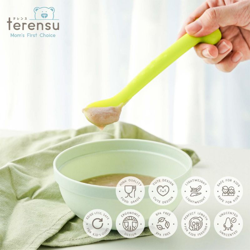 Terensu Sendok Makan Bayi Silikon / Baby Spoon