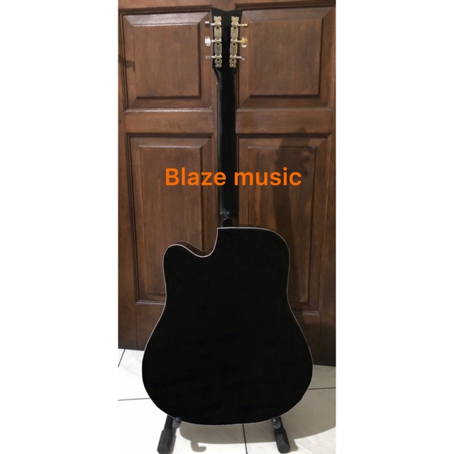 Gitar akustik Hitam / Natural GLOSSY DOFF