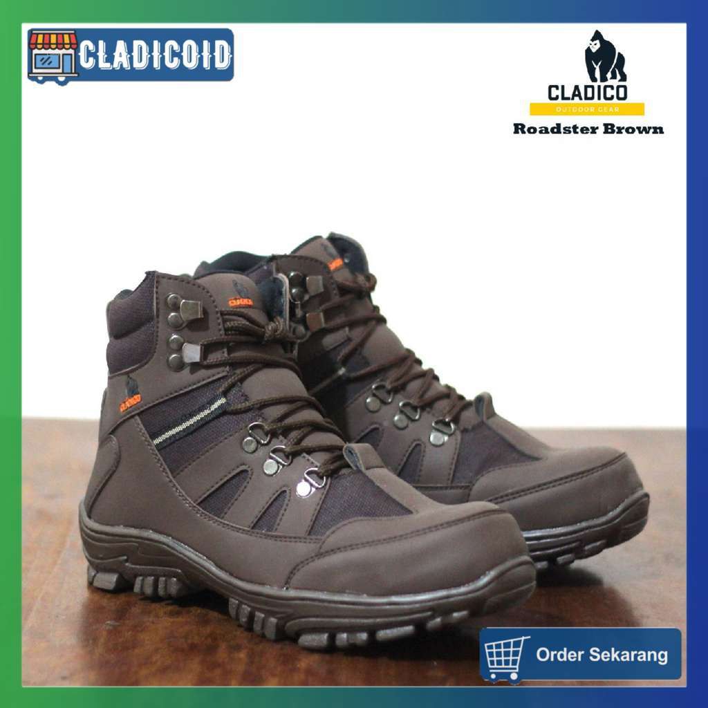 SEPATU SAFETY BOOTS PRIA UJUNG BESI ORIGINAL SAFETY KERJA LAPANGAN, OUTDOOR, PROYEK CLADICO ROADSTER