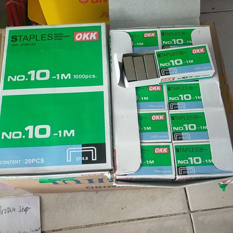 Biji staples/Isi staples Ukuran No .10 merek okk