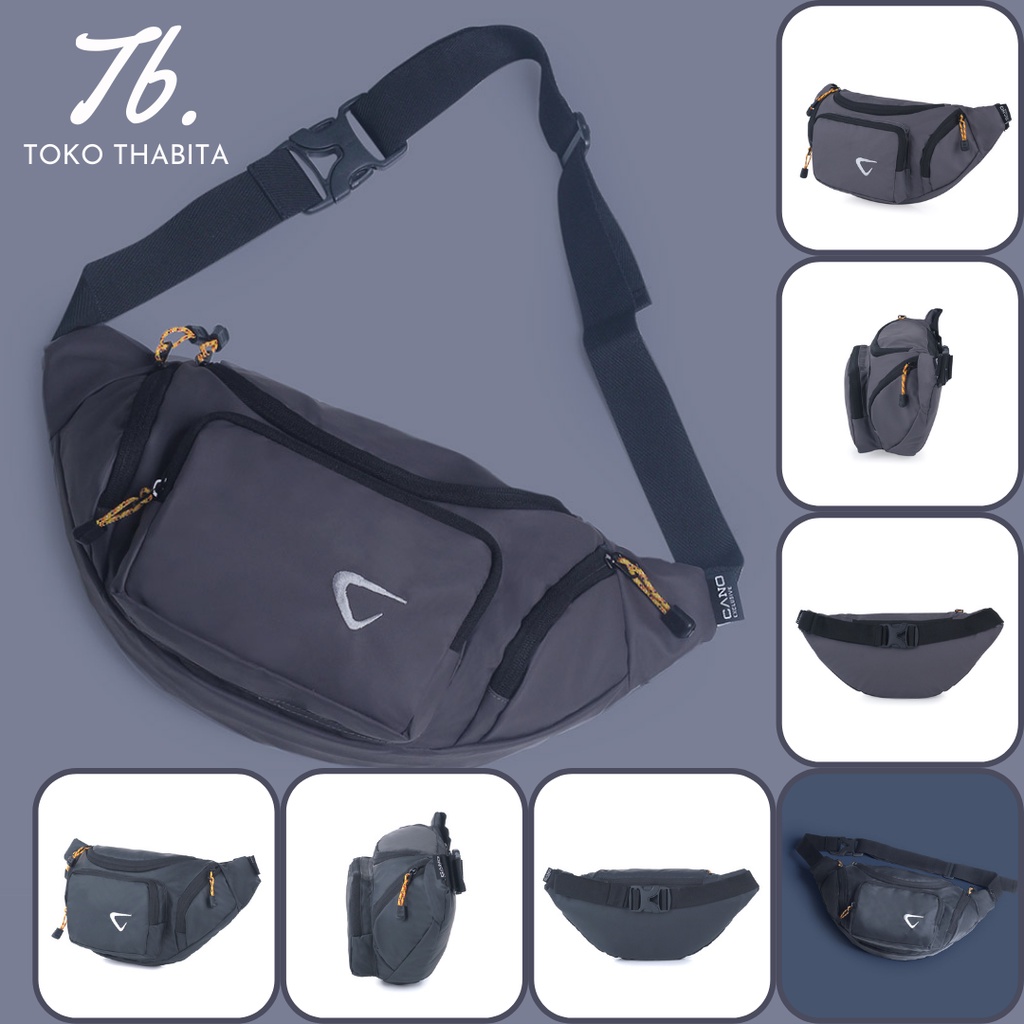 Waistbag Pria Bahan Bimo Waterproof Tas Pinggang Waist Bag Cowok Cewek