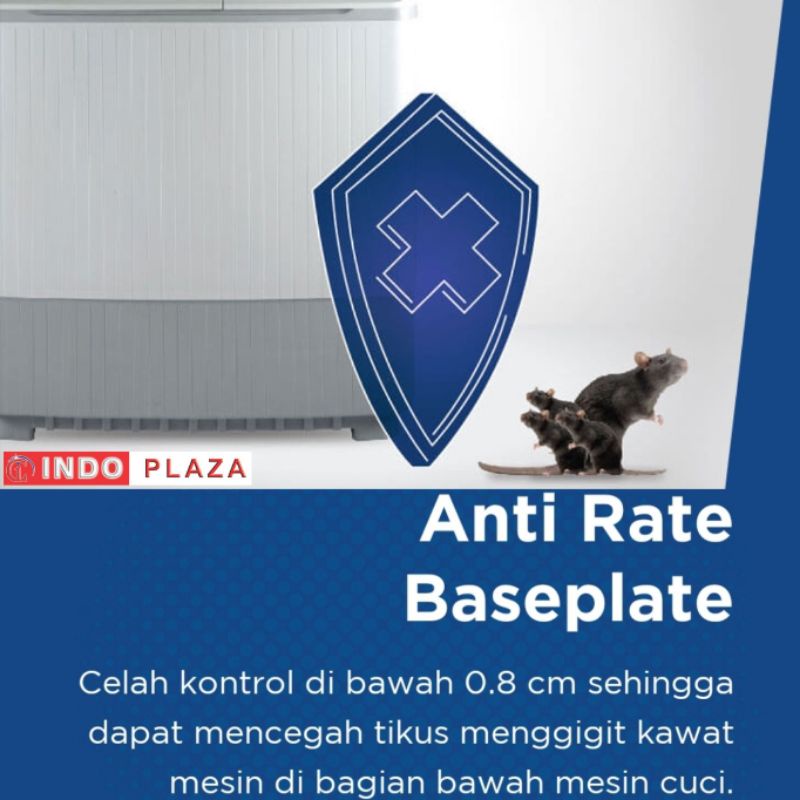 MESIN CUCI AQUA 2 Tabung 20 Kg QW-2070D