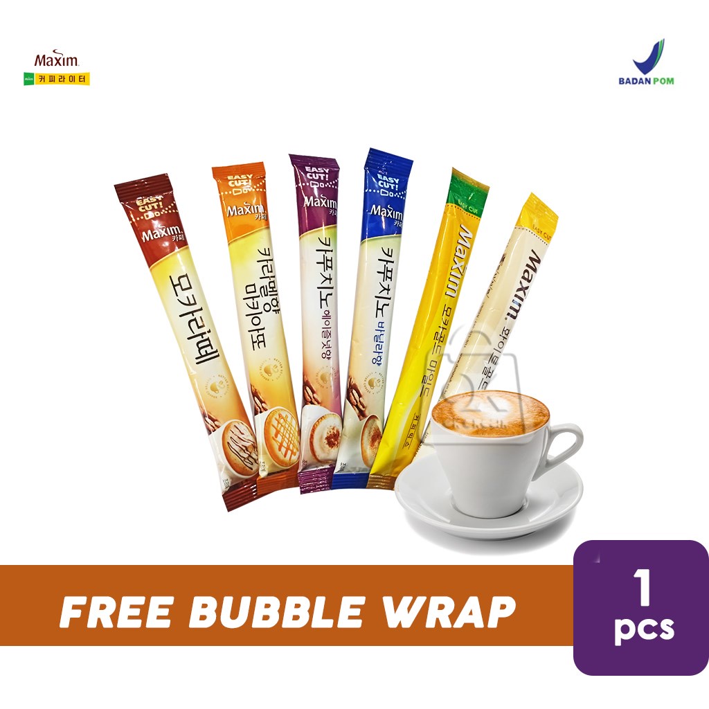 

Kopi Korea Maxim Instant Coffee Sachet / Cappucino Hazelnut Mocha Latte ( 1 Sachet )