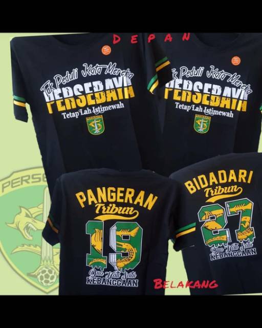 KAOS COUPLE PERSEBAYA PANGERAN DAN BIDADARI TRIBUN BONEK BONITA BEST SELLER