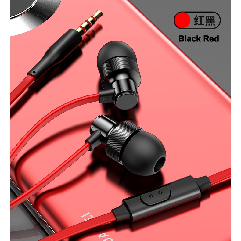 Earphone In Ear Stereo Super Bass Dengan Kabel Jack 3.5mm