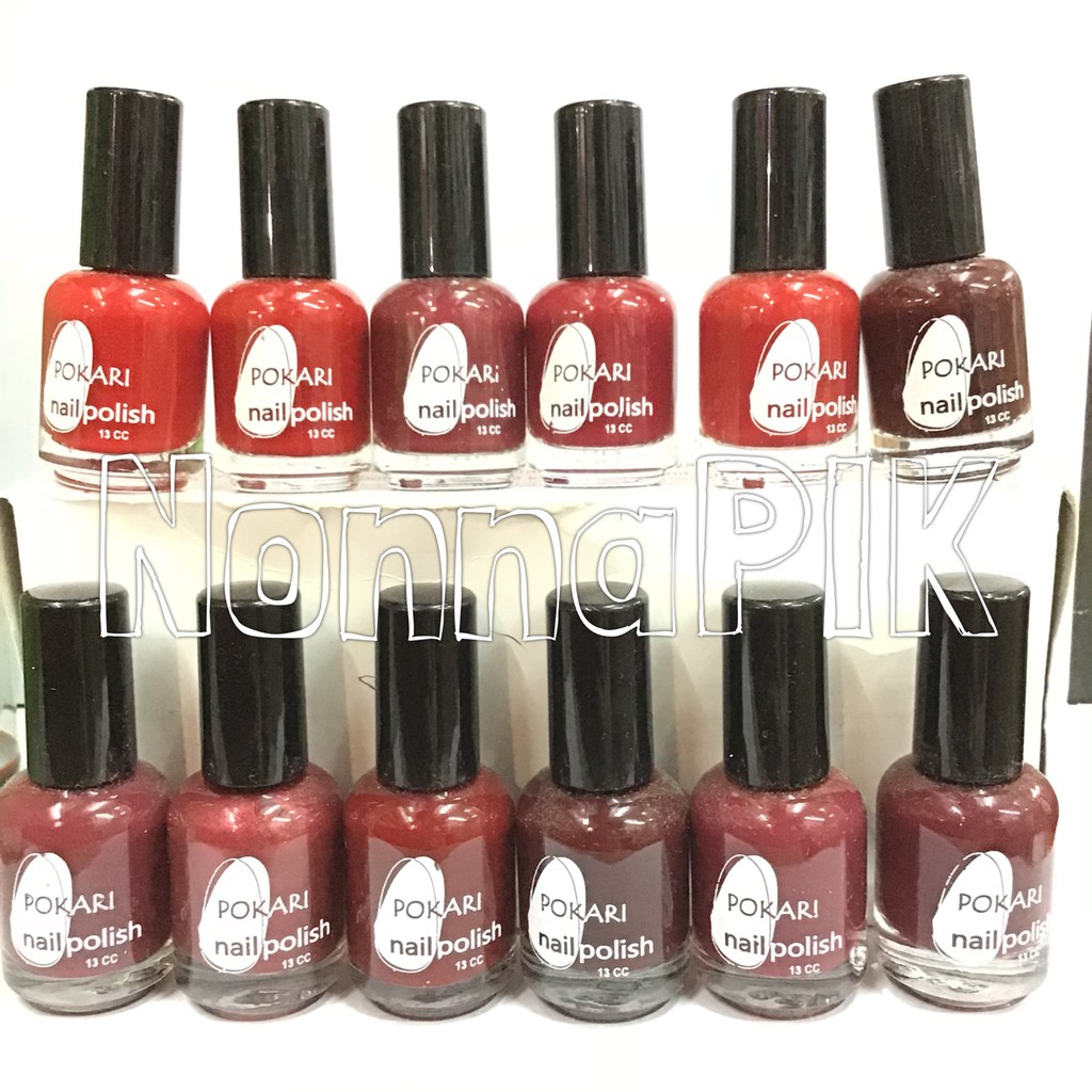 Kutek Nail Polish POKARI put it in Neutral  ATAU red in Action 12 BUAH